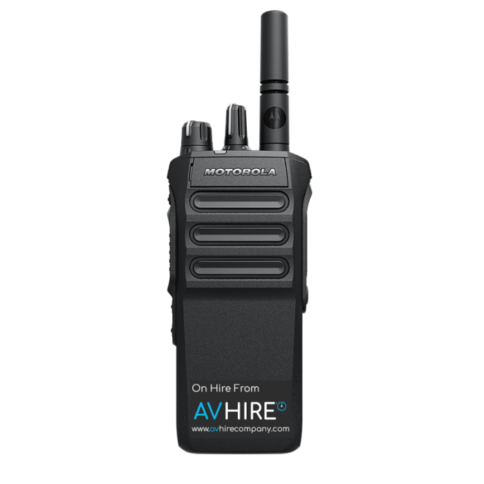 Motorola R7 Non Keypad UHF Walkie Talkie Hire